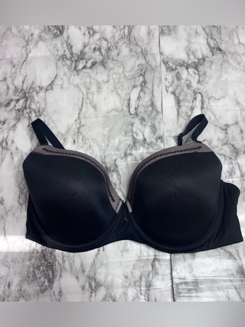 Fabulous by Victoria's Secret lined Demi Molded Underwire Bra Gray 38DD